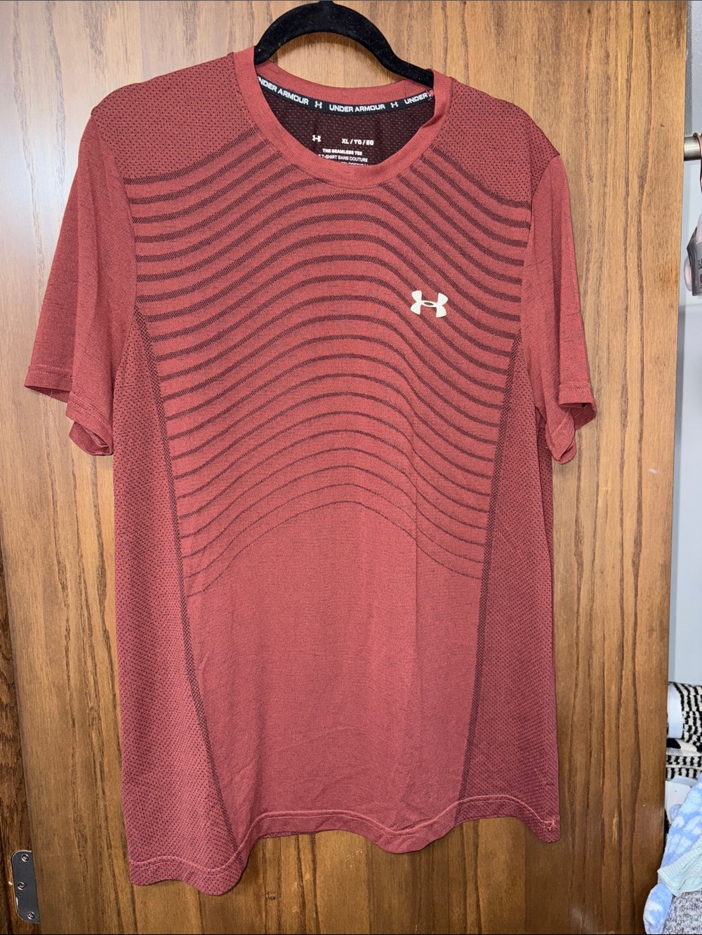 Under Armour Menβs Short-Sleeve Training Tee in Rust